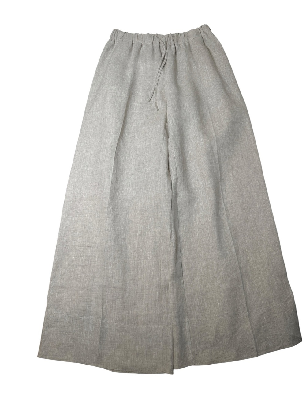 DISSH Natural Linen Wide Leg Drawstring Pants Size 6